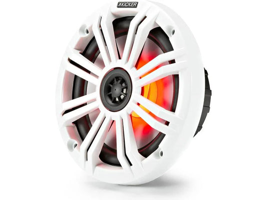 Kicker 45KM654L 6-1/2" 2-way marine speakers with LED lighting