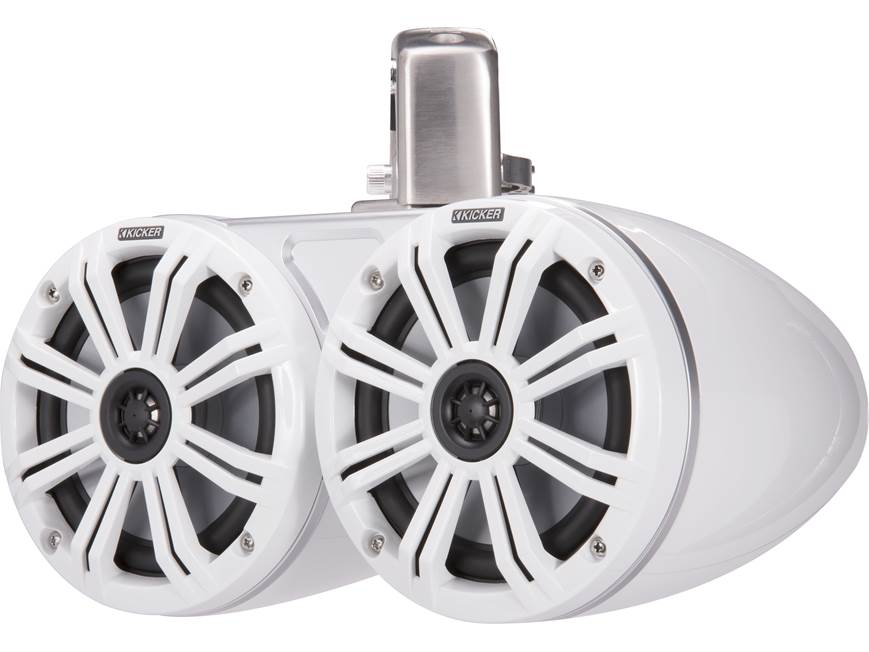 Kicker 45KMTDC65W Dual 6-1/2" wakeboard tower speakers (White)