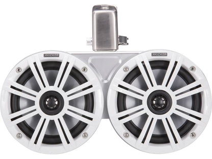 Kicker 45KMTDC65W Dual 6-1/2" wakeboard tower speakers (White)