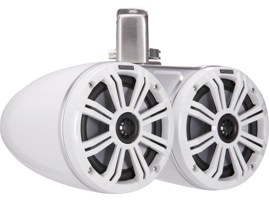 Kicker 45KMTDC65W Dual 6-1/2" wakeboard tower speakers (White)