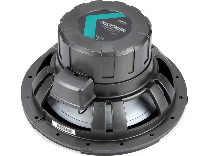 Kicker 45KMF104 10" 4-ohm marine subwoofer — optimized for free-air applications