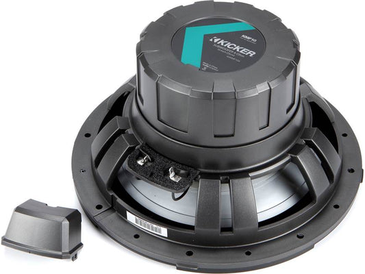 Kicker 45KMF104 10" 4-ohm marine subwoofer — optimized for free-air applications