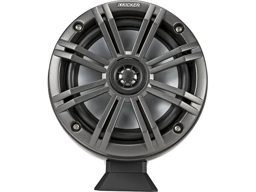 Kicker 46KMFC65 6-1/2 " tower speaker system for flat-surface installations (Black w/ Charcoal grilles)
