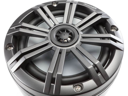 Kicker 46KMFC65 6-1/2 " tower speaker system for flat-surface installations (Black w/ Charcoal grilles)