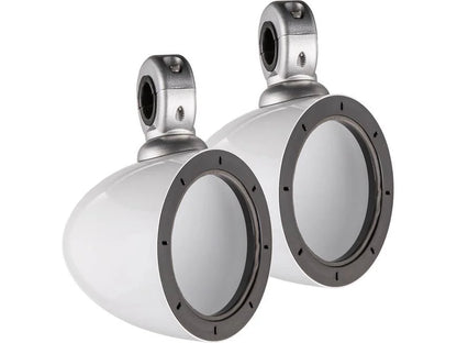 Kicker 40KMMTESW Unloaded tower enclosures designed for Kicker 4" marine speakers (White)