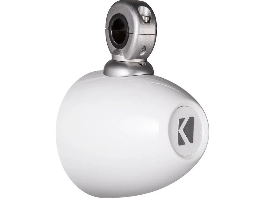 Kicker 40KMMTESW Unloaded tower enclosures designed for Kicker 4" marine speakers (White)