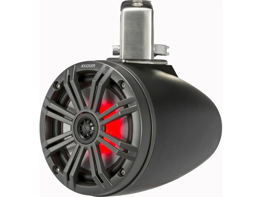 Kicker 45KMTC65 6-1/2" wakeboard tower speakers (Charcoal/Black)