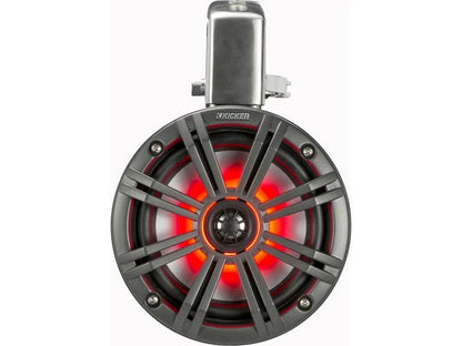 Kicker 45KMTC65 6-1/2" wakeboard tower speakers (Charcoal/Black)