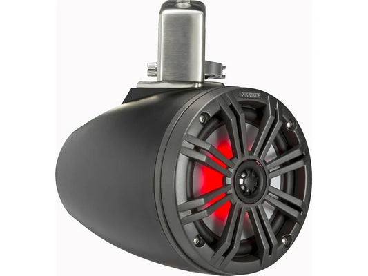 Kicker 45KMTC65 6-1/2" wakeboard tower speakers (Charcoal/Black)