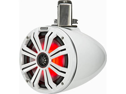 Kicker 45KMTC8W 8" wakeboard tower speakers (White)