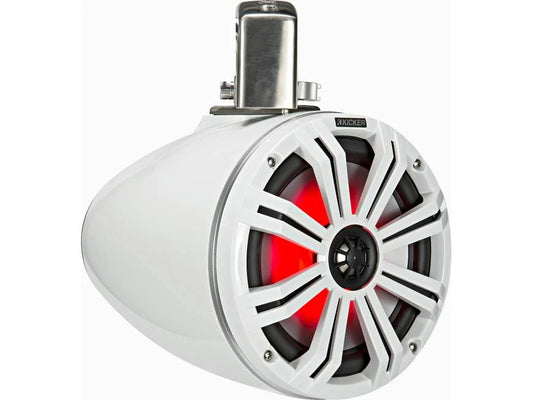 Kicker 45KMTC8W 8" wakeboard tower speakers (White)