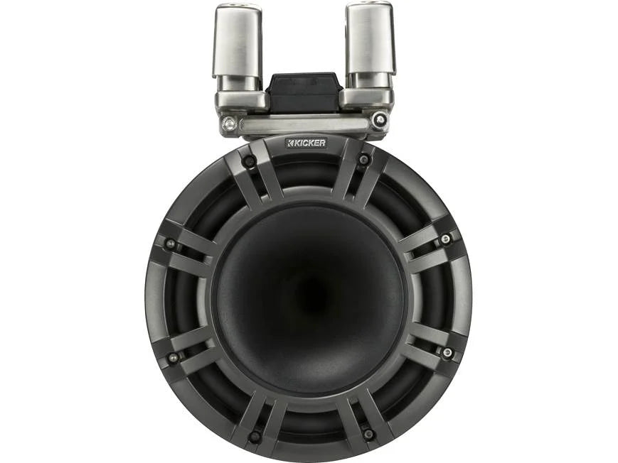 Kicker 44KMTC94 9" wakeboard tower speakers with LED grilles (Black)