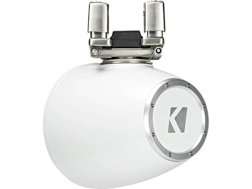 Kicker 44KMTC94W 9" wakeboard tower speakers with LED grilles (White)