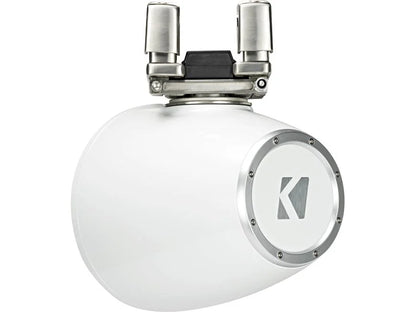 Kicker 44KMTC94W 9" wakeboard tower speakers with LED grilles (White)