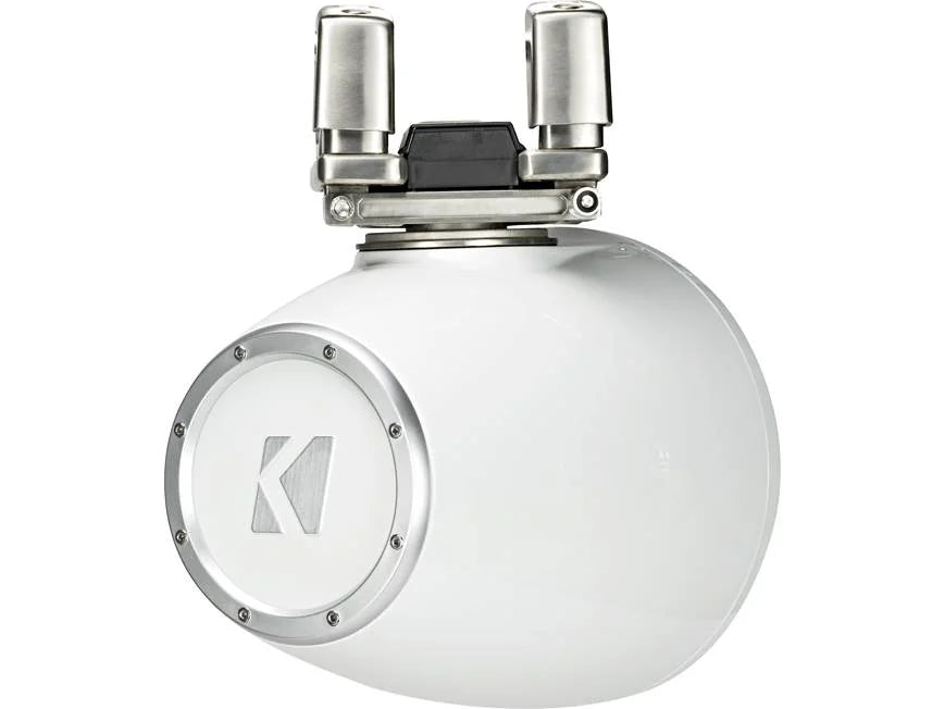 Kicker 44KMTC94W 9" wakeboard tower speakers with LED grilles (White)