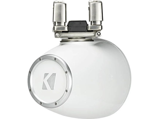 Kicker 44KMTC94W 9" wakeboard tower speakers with LED grilles (White)