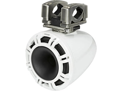 Kicker 44KMTC94W 9" wakeboard tower speakers with LED grilles (White)
