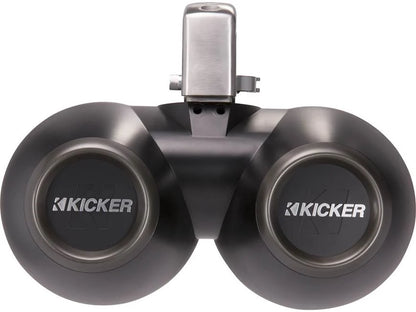 Kicker 45KMTDC65 Dual 6-1/2" wakeboard tower speakers (Charcoal/Black)