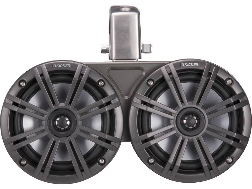 Kicker 45KMTDC65 Dual 6-1/2" wakeboard tower speakers (Charcoal/Black)