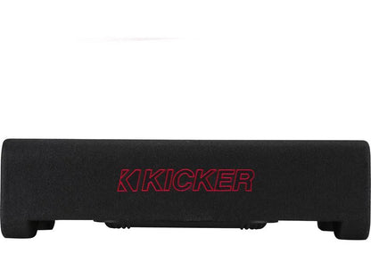 Kicker 49L7TDF122 Sealed downward-firing enclosure with L7T 12" shallow-mount square subwoofer