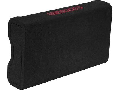 Kicker 49L7TDF82 Sealed downward-firing enclosure with L7T 8" shallow-mount square subwoofer