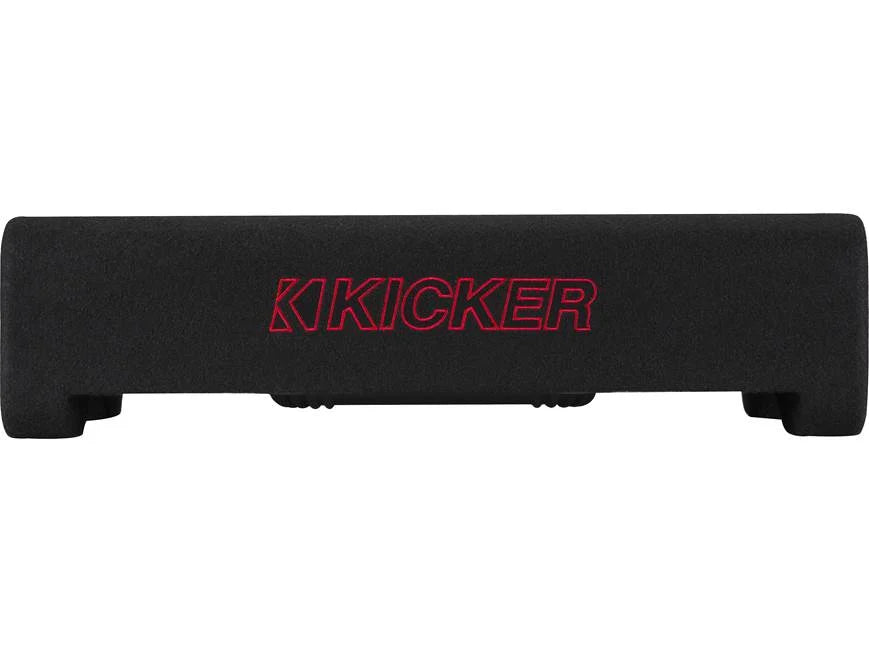 Kicker 49L7TDF82 Sealed downward-firing enclosure with L7T 8" shallow-mount square subwoofer
