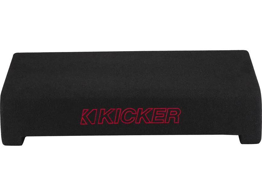 Kicker 49L7TDF82 Sealed downward-firing enclosure with L7T 8" shallow-mount square subwoofer