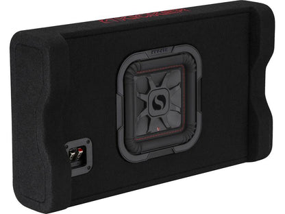 Kicker 49L7TDF82 Sealed downward-firing enclosure with L7T 8" shallow-mount square subwoofer