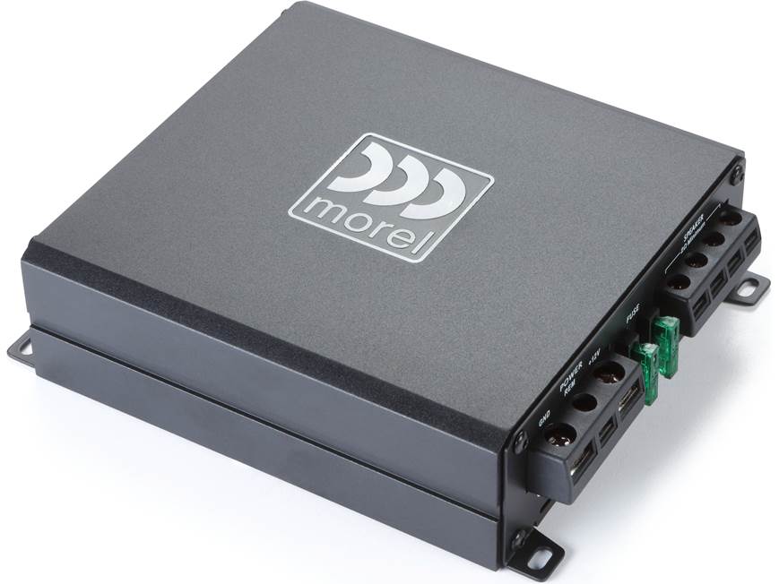 Morel MPD 1.500 MPD Series mono subwoofer amplifier — 550 watts RMS x 1 at 2 ohms
