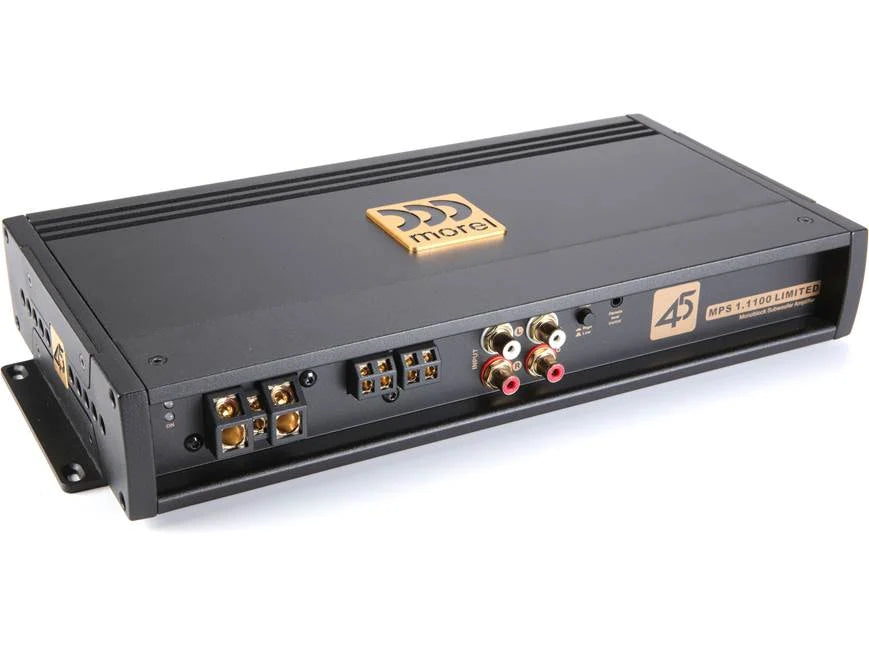 Morel MPS 1.1100 Limited Mono subwoofer amplifier — 1,100 watts RMS at 2 ohms