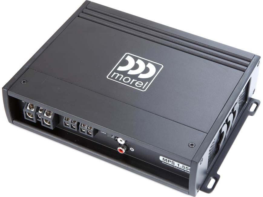 Morel MPS 1.550 Mono subwoofer amplifier — 550 watts RMS at 2 ohms