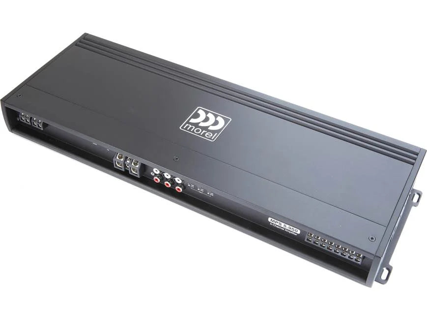 Morel MPS 5.950 5-channel car amplifier — 70 watts RMS x 4 at 4 ohms + 550 watts RMS at 2 ohms