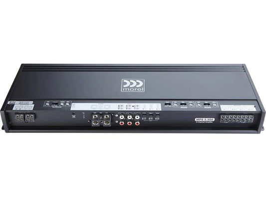 Morel MPS 5.950 5-channel car amplifier — 70 watts RMS x 4 at 4 ohms + 550 watts RMS at 2 ohms