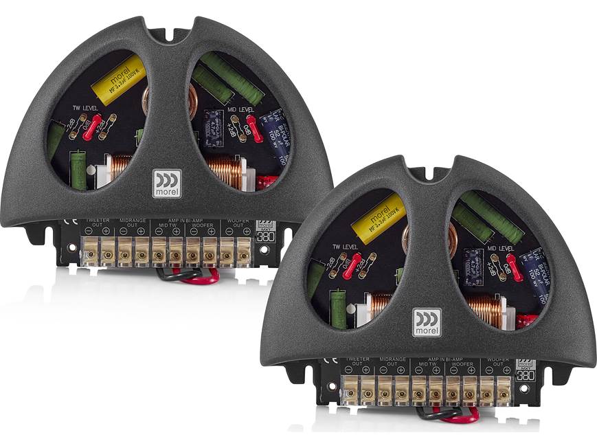 Morel MXT280C, MXT380C Elate Carbon Series 2 and 3 way crossover (pair)