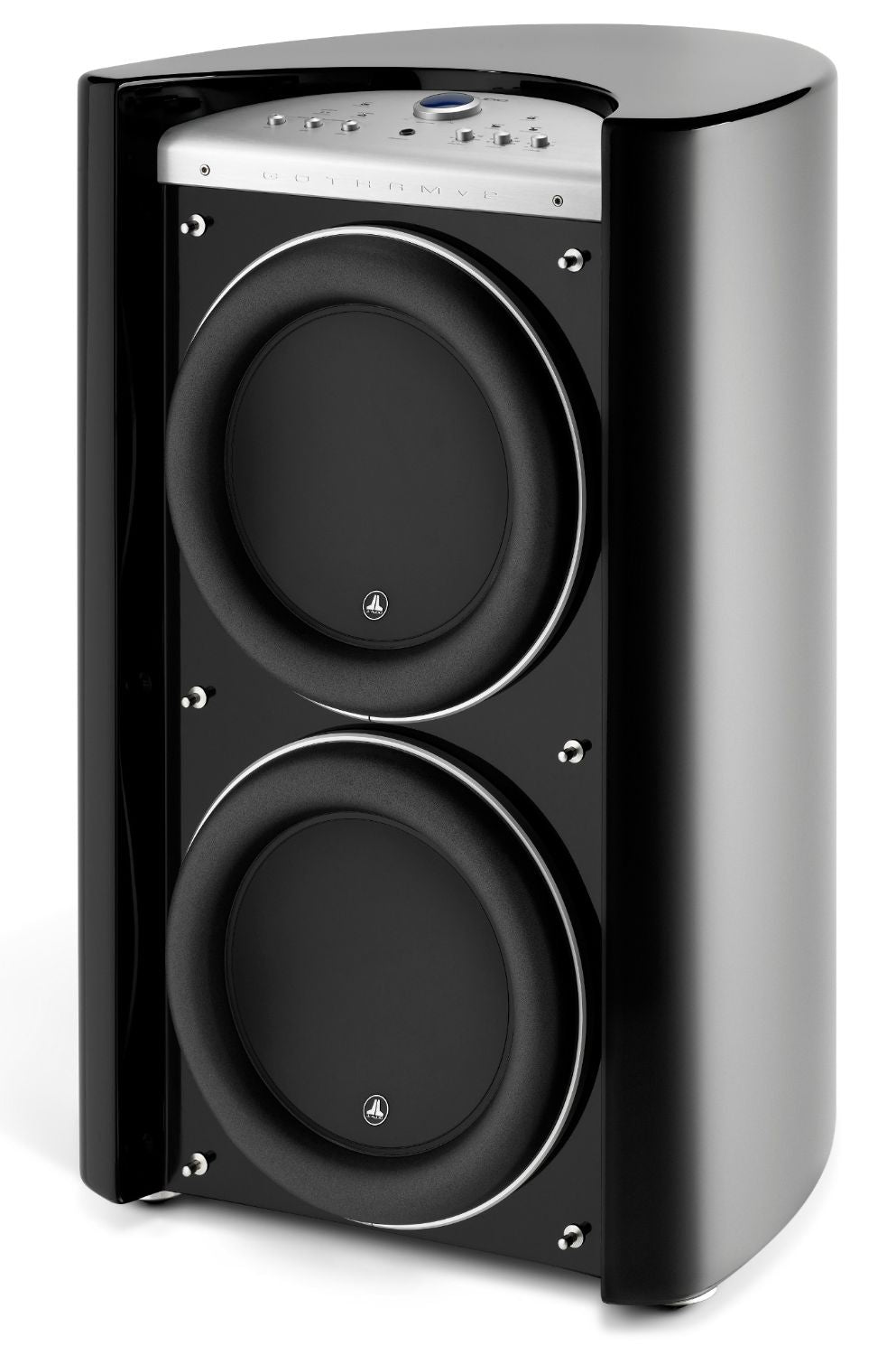 JL Home Dual 13.5-inch (345 mm) Powered Subwoofer, Black Gloss Finish