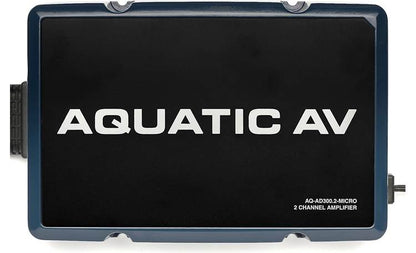 Aquatic AV AQ-AD300.2MICRO Weatherproof 2-channel amp for Harley Davidson motorcycles — 150 watts RMS x 2 at 2 ohms