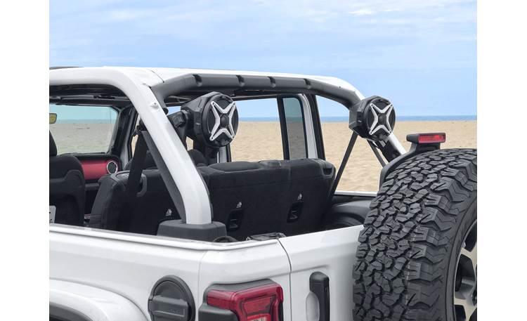 SSV Works JJL-CS65U Custom swiveling cage speaker pods for Jeep Wrangler Unlimited JL (Unloaded)