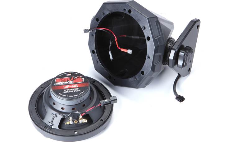 SSV Works JJL-CS65A Custom swiveling cage speaker pods for Jeep Wrangler Unlimited JL (with SSV Works speakers)