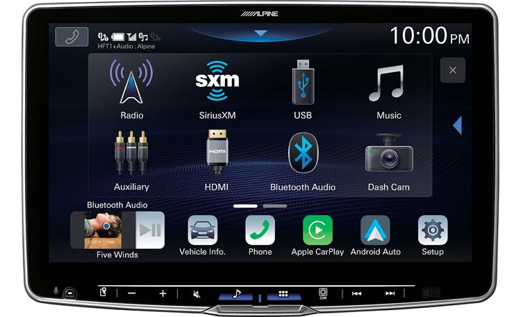 Alpine Halo11 iLX-F511 Digital multimedia receiver — an 11" touchscreen that fits in a DIN dash opening (does not play discs)