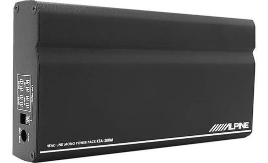 Alpine KTA-200M Power Pack Compact mono subwoofer amplifier — 200 watts RMS x 1 at 2 or 4 ohms