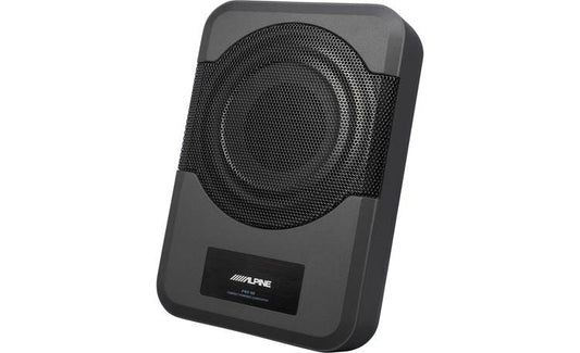 Alpine PWE-S8 Compact powered subwoofer with 8" sub and 120-watt amp