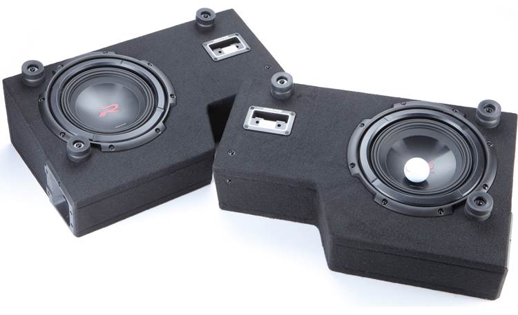 Alpine R2-DB8V-TRK Halo Series 8" ported dual subwoofer enclosure with two 8" R2-Series subwoofers