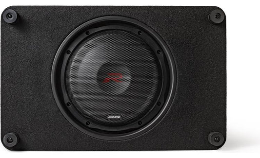 Alpine RS-SB12 Halo R-Series sealed enclosure with 12" 2-ohm shallow-mount subwoofer