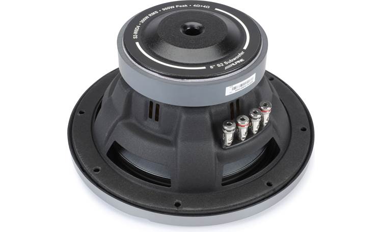 Alpine S2-W8D4 S-Series 8" subwoofer with dual 4-ohm voice coils