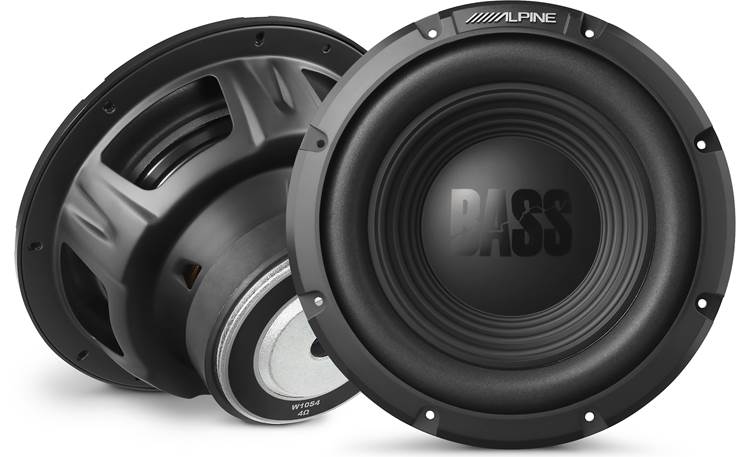 Alpine W10S4 BassLine Series 10" 4-ohm subwoofer