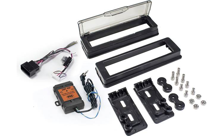 PAC HDK001X Dash and Wiring Kit Install and connect a single-DIN receiver in select 1998-2013 Harley-Davidson models (Black)