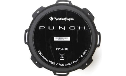 Rockford Fosgate Punch PPS4-10 Punch Pro 10" midrange speaker with 4-ohm voice coil