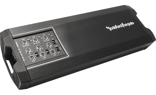 Rockford Fosgate Power T1000X5ad Compact 5-channel car amplifier — 100 watts RMS x 4 at 2 to 4 ohms + 600 watts RMS x 1 at 1 to 2 ohms