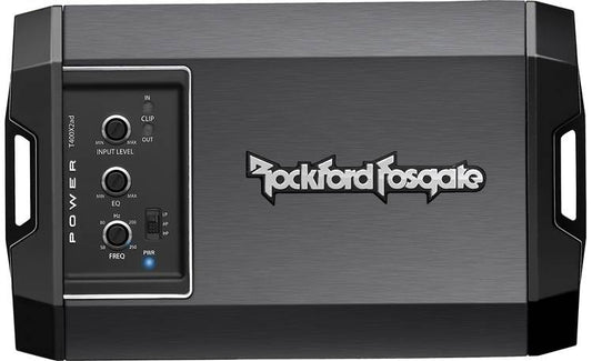 Rockford Fosgate Power T400X2ad Compact 2-channel car amplifier — 200 watts RMS x 2