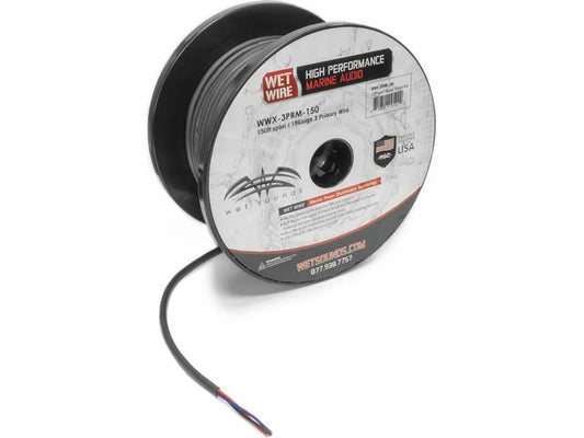Wet Sounds WWX-3PRM Wet Wire Marine grade 3-conductor 18-gauge primary wire — priced by the foot